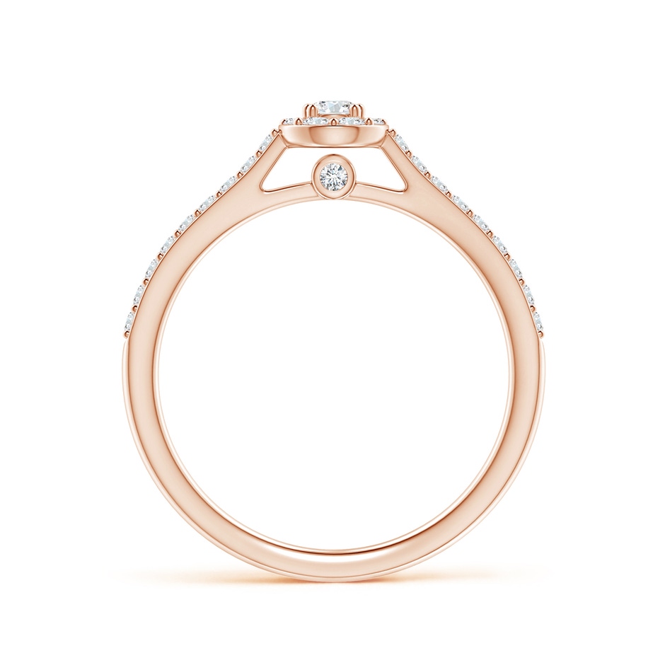 2.6mm GVS2 Diamond Clustre Pear-Shaped Engagement Ring in Rose Gold side 199