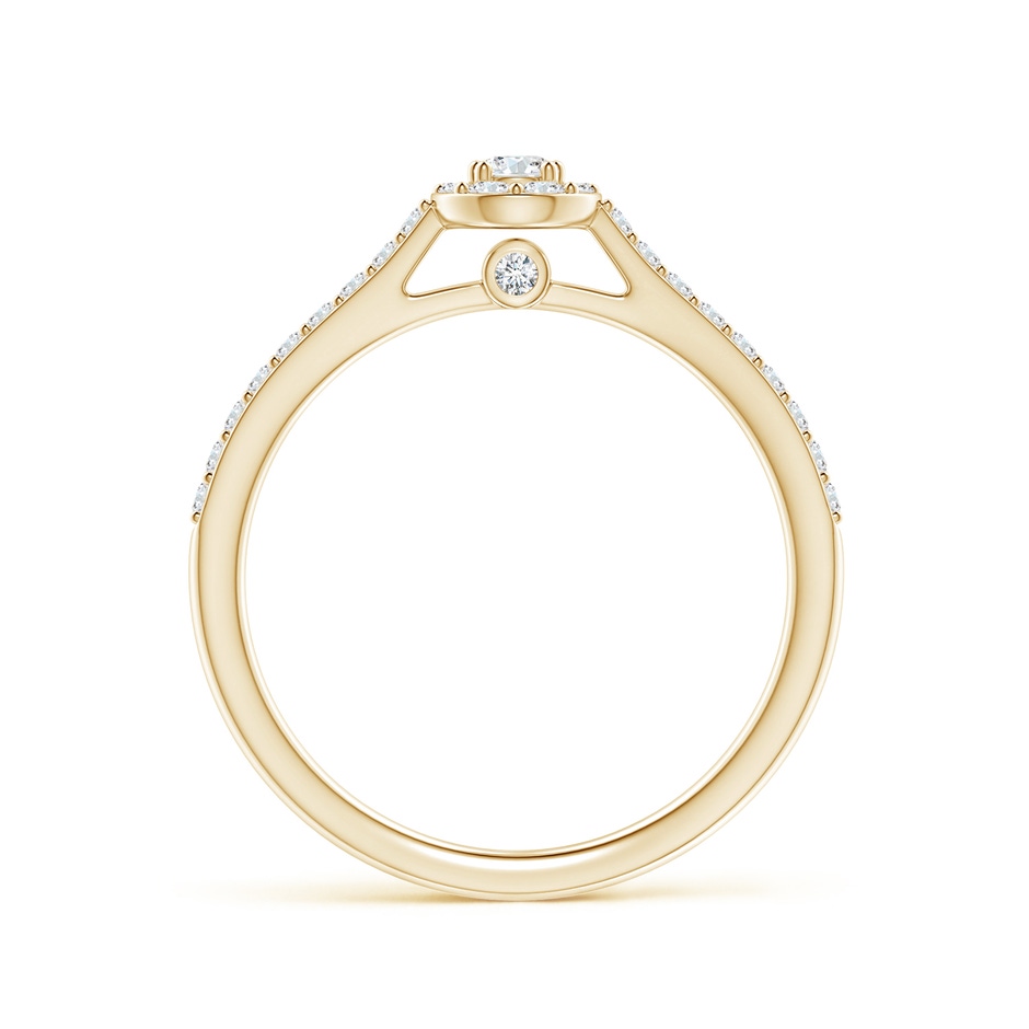 2.6mm GVS2 Diamond Clustre Pear-Shaped Engagement Ring in Yellow Gold side 199