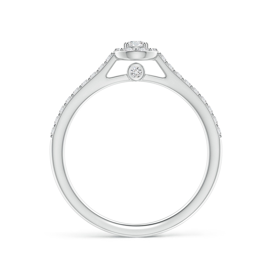 2.6mm HSI2 Diamond Cluster Pear-Shaped Engagement Ring in 18K White Gold side 199