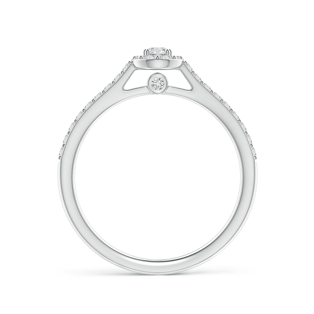 2.6mm HSI2 Diamond Clustre Pear-Shaped Engagement Ring in White Gold - side 199