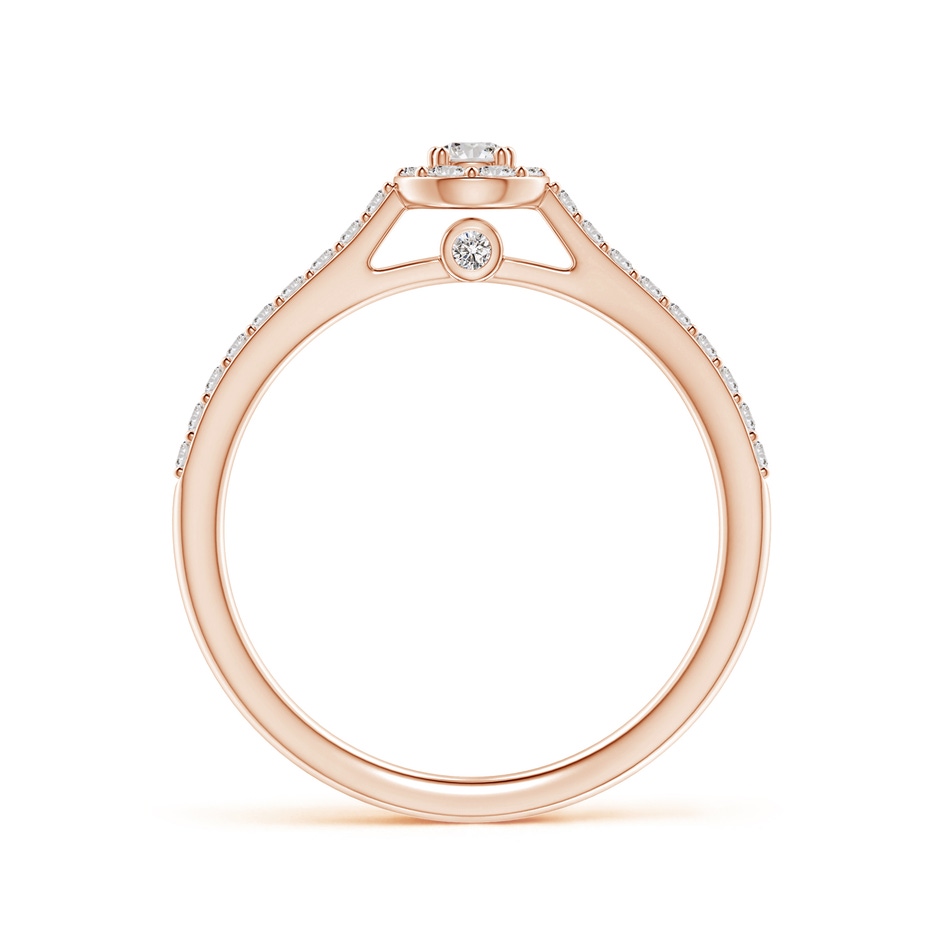 2.6mm IJI1I2 Diamond Cluster Pear-Shaped Engagement Ring in Rose Gold side 199