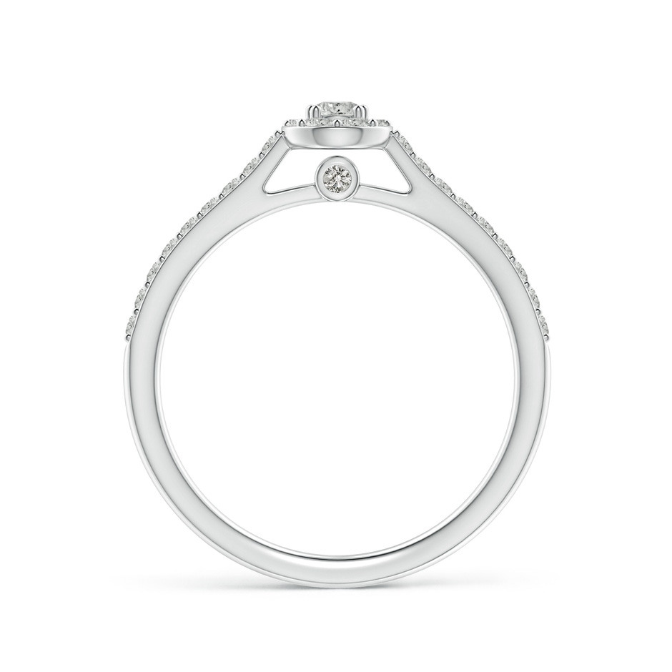 2.6mm KI3 Diamond Clustre Pear-Shaped Engagement Ring in S999 Silver side 199
