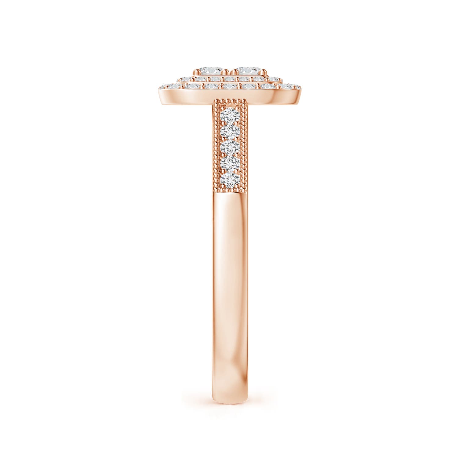 H, SI2 / 0.63 CT / 14 KT Rose Gold