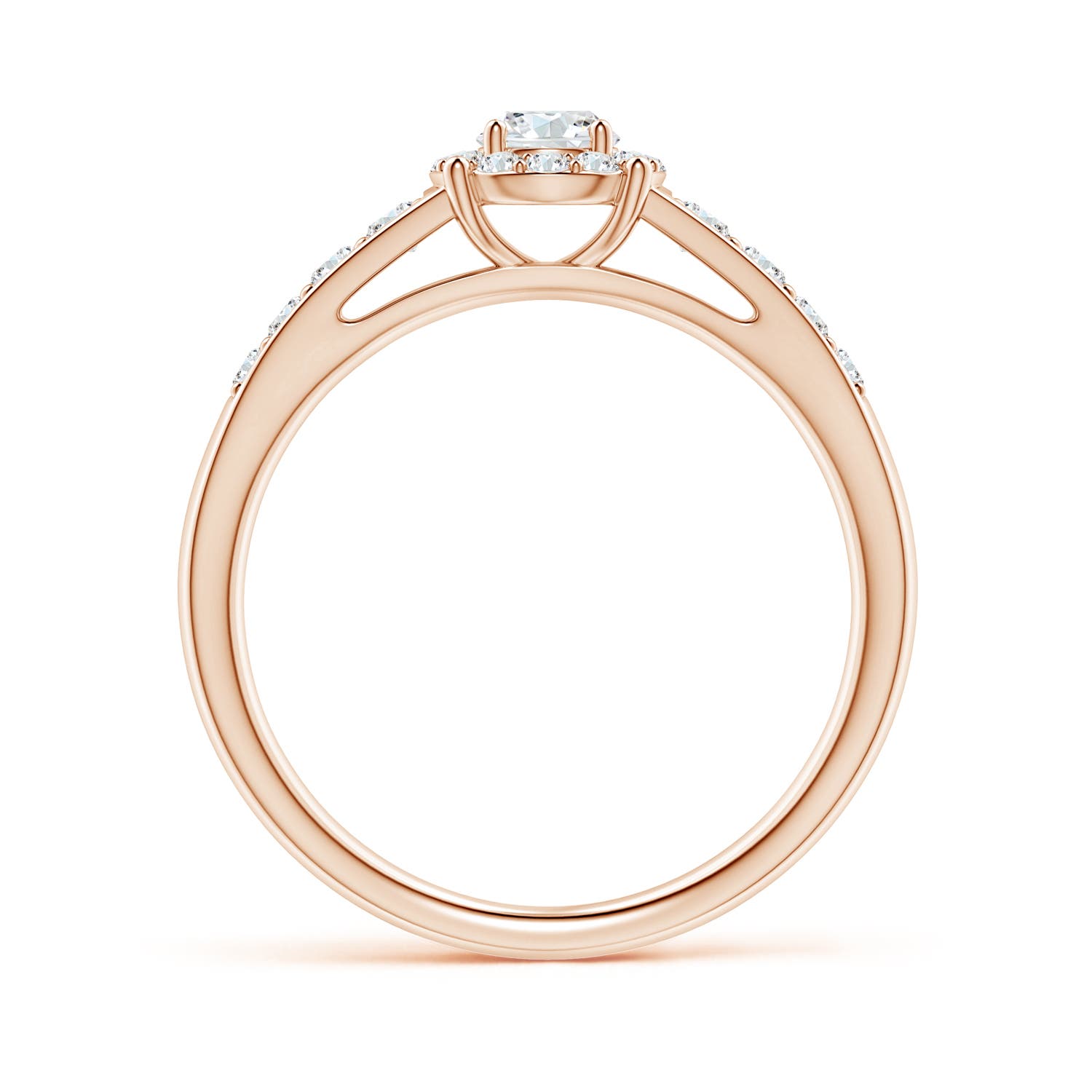 G, VS2 / 0.5 CT / 14 KT Rose Gold