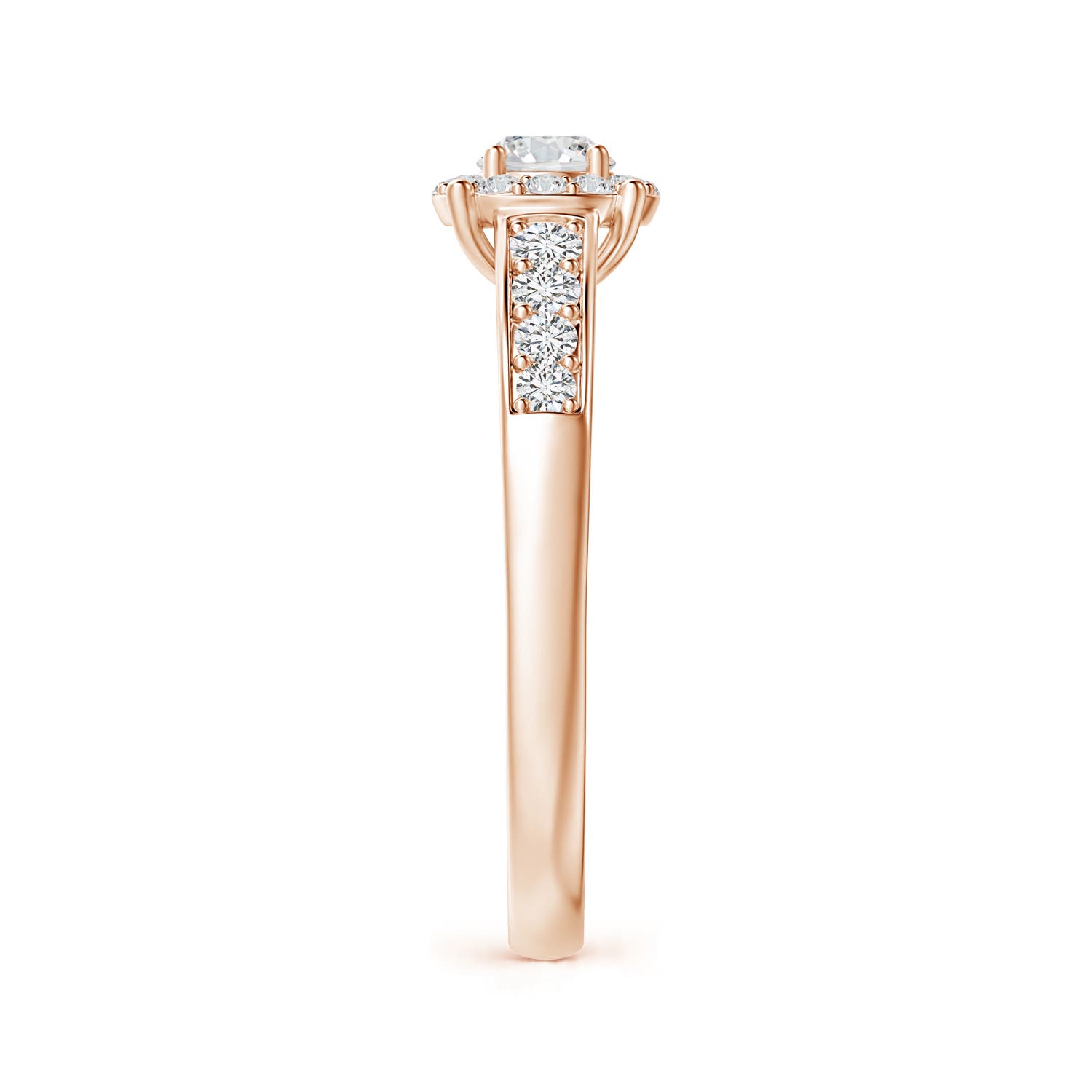 H, SI2 / 0.5 CT / 14 KT Rose Gold