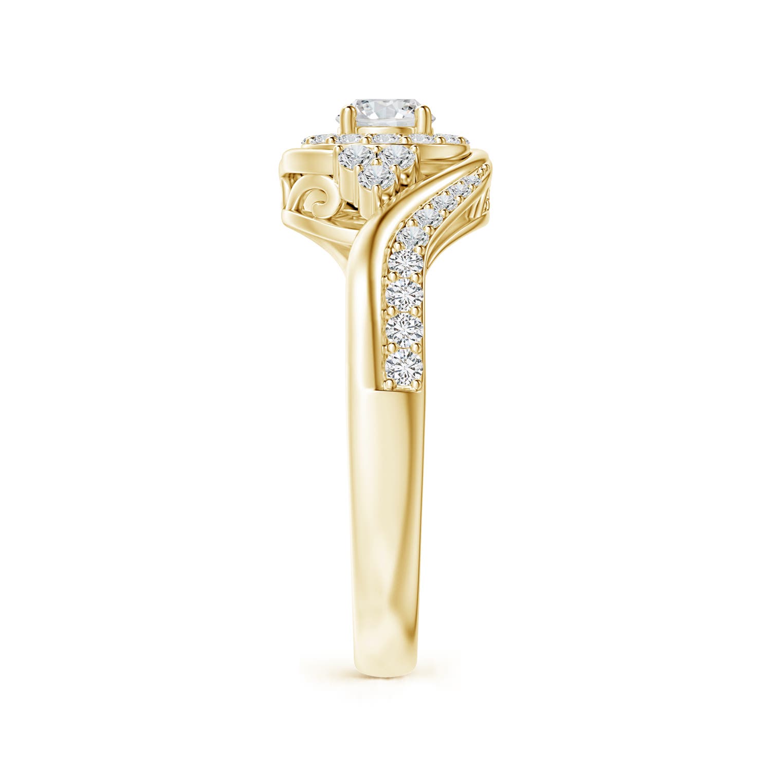 H, SI2 / 0.63 CT / 14 KT Yellow Gold