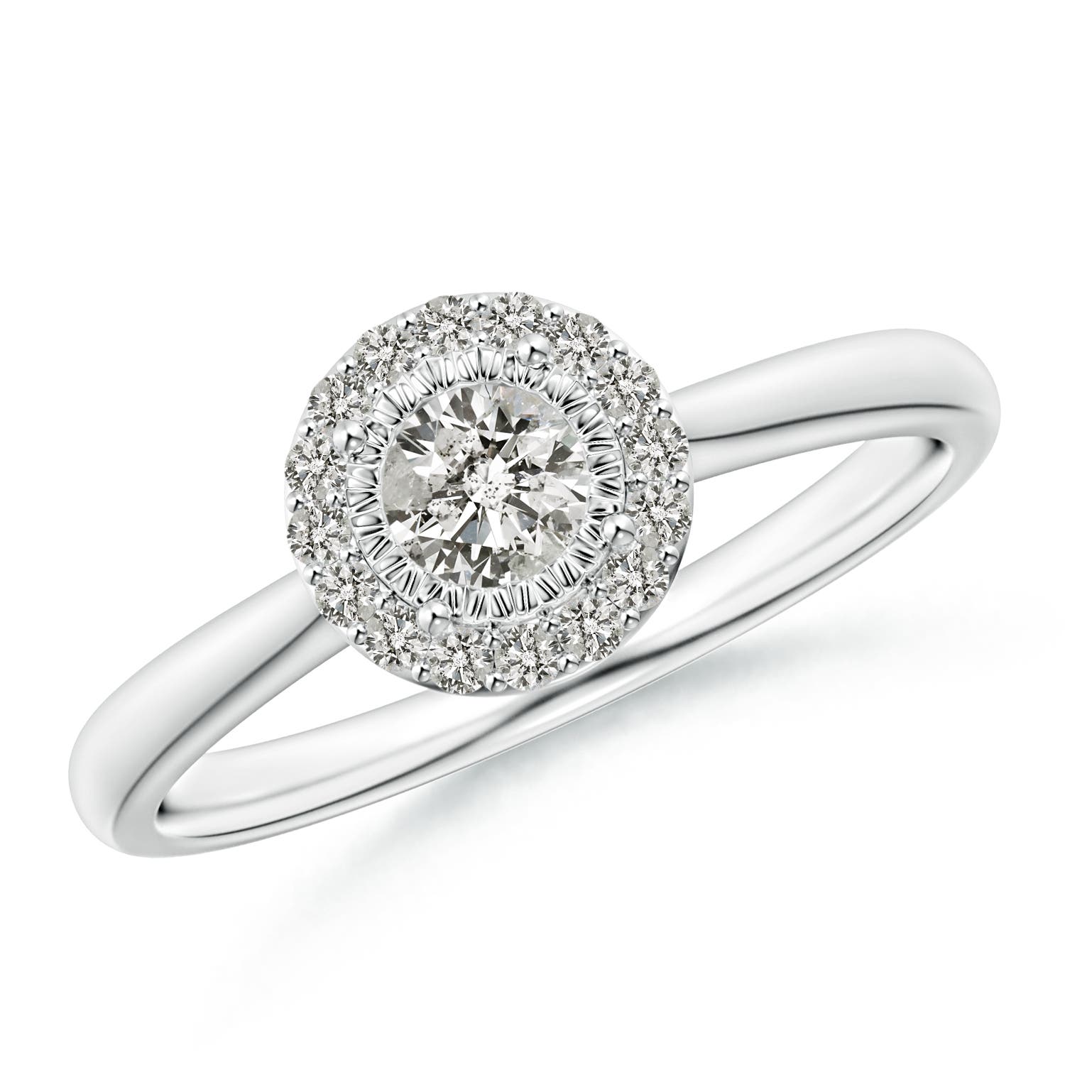 K, I3 / 0.36 CT / 14 KT White Gold