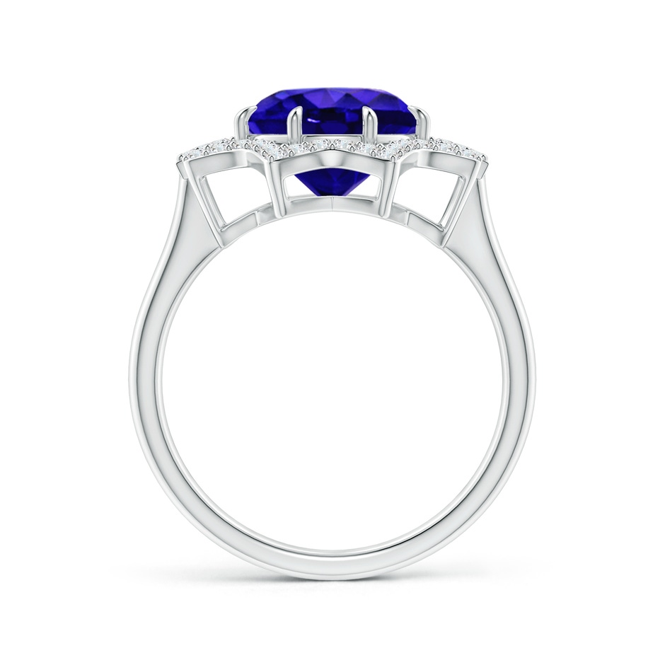 10.11x9.99x6.00mm AAAA GIA Certified Tanzanite Eight-Point Star Halo Cocktail Ring in White Gold Side 199