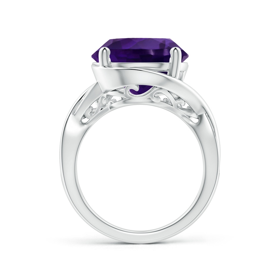 13.02-13.12x7.48mm AA GIA Certified Amethyst Bypass Engagement Ring in P950 Platinum Side 199