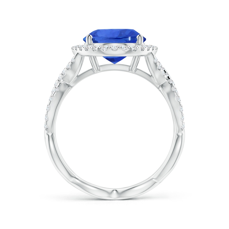 10.04x7.99x5.05mm AAAA GIA Certified Oval Blue Sapphire Floating Halo Engagement Ring in 18K White Gold side 199