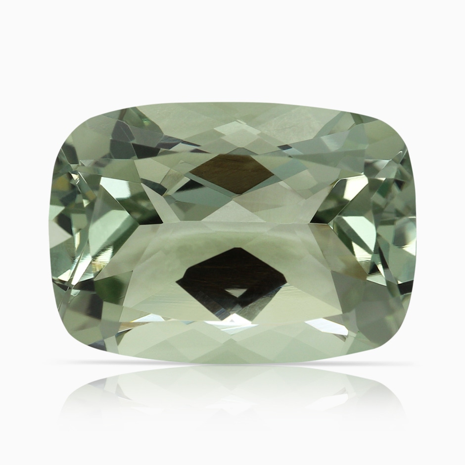 14.13x10.08x7.02mm AAAA Vintage Style GIA Certified Cushion Green Amethyst Floral Halo Ring in P950 Platinum side 699
