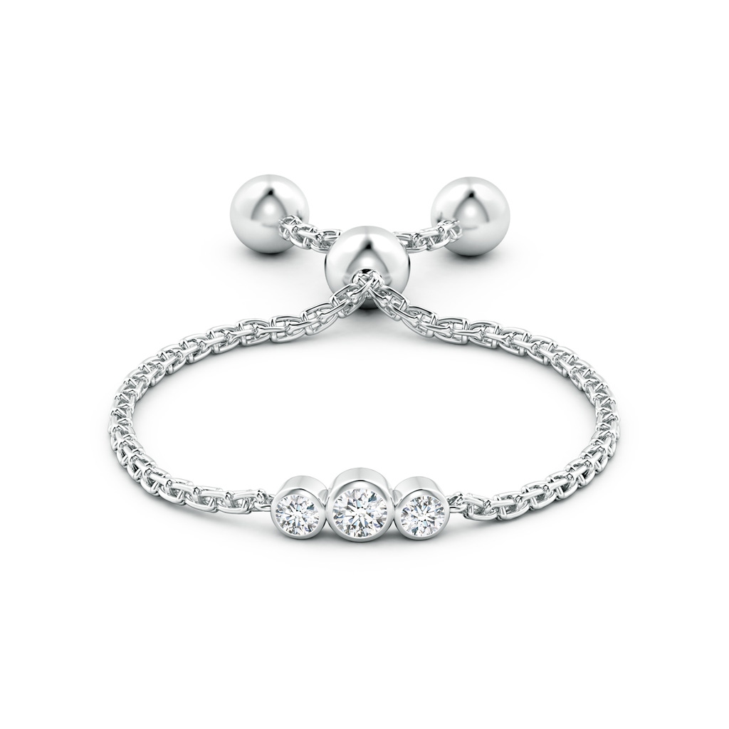 1.85mm GVS2 Bezel-Set Round Diamond Three Stone Bolo Ring in White Gold - side_1