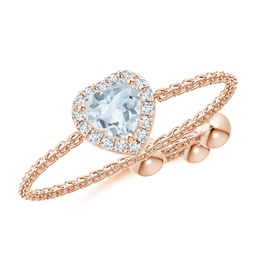 Solitaire Aquamarine Solitaire Rings