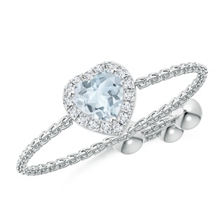 Heart A Aquamarine