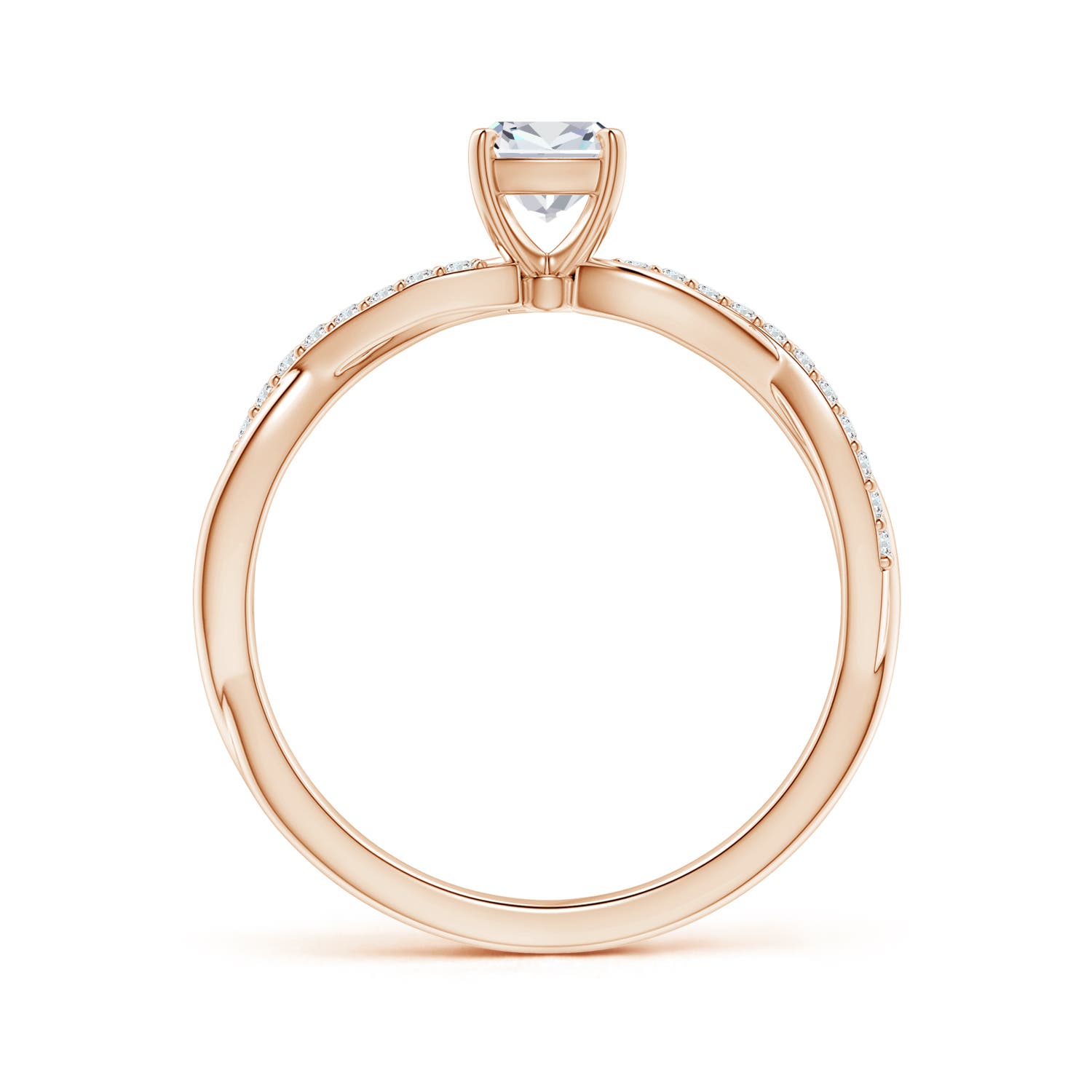 G, VS2 / 0.49 CT / 14 KT Rose Gold