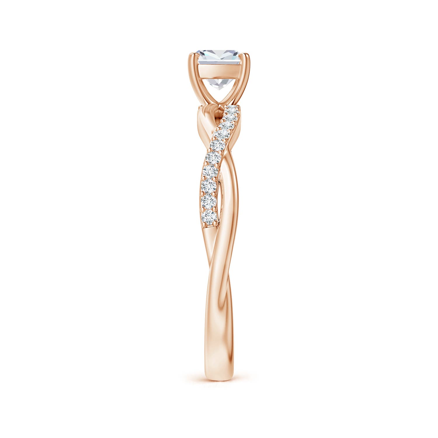 G, VS2 / 0.49 CT / 14 KT Rose Gold