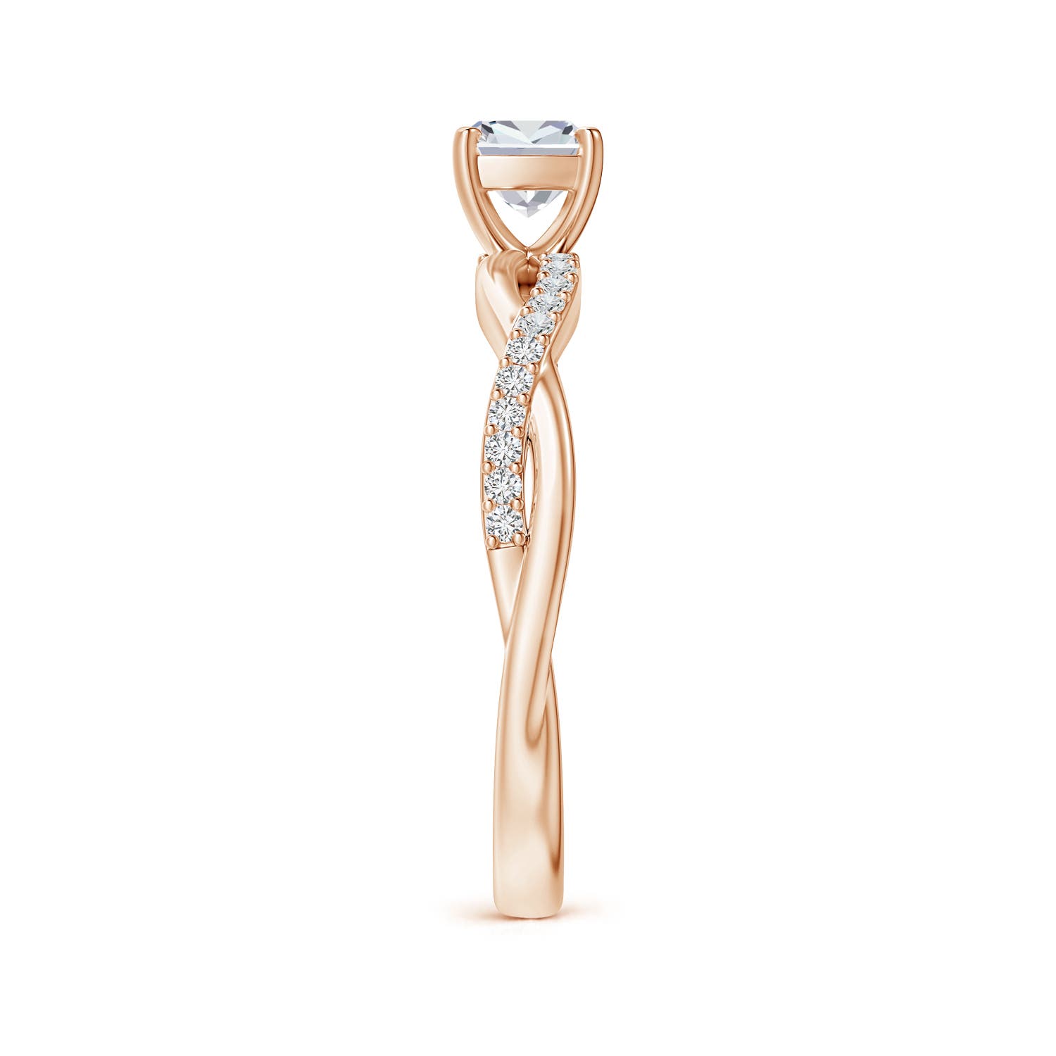 H, SI2 / 0.49 CT / 14 KT Rose Gold