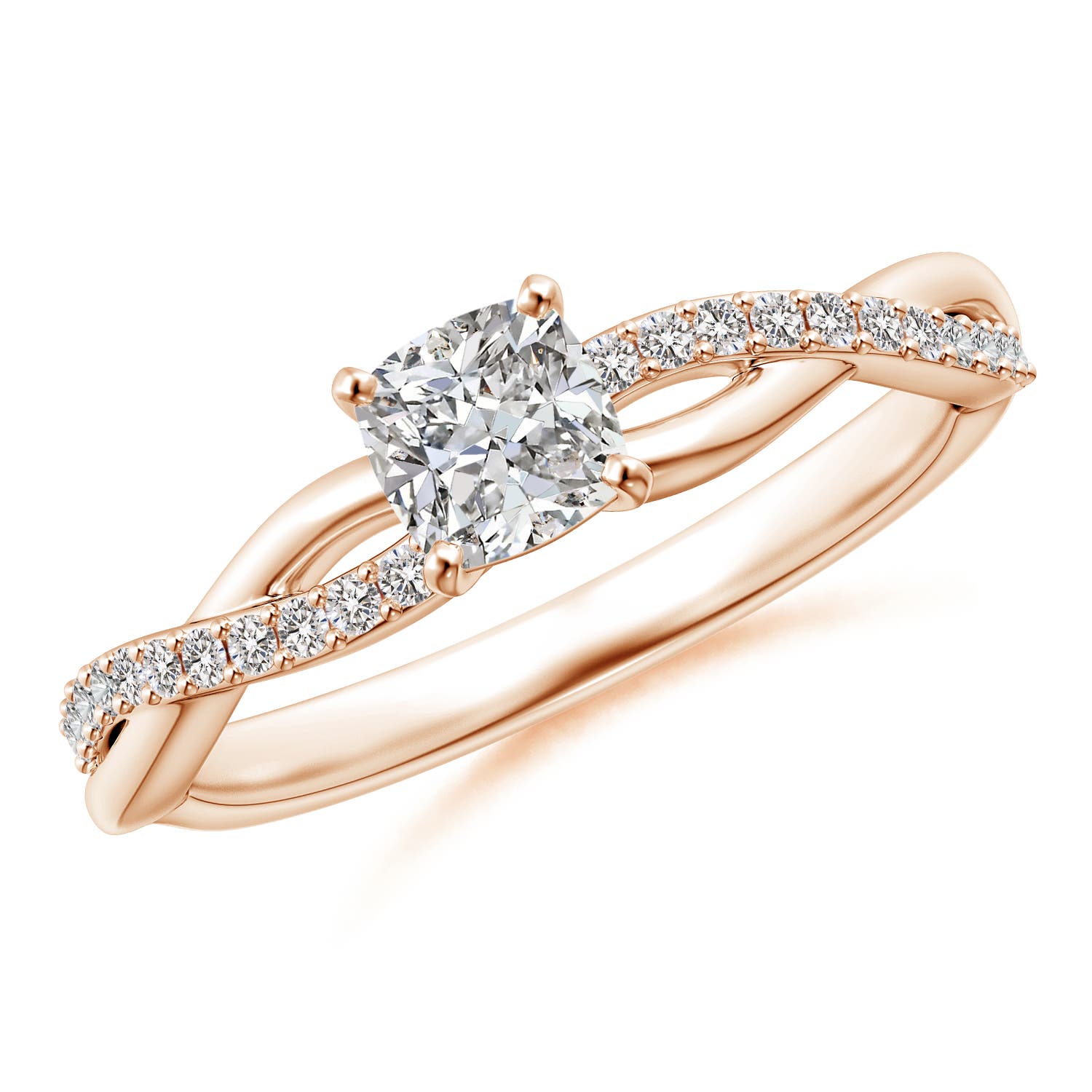 I-J, I1-I2 / 0.49 CT / 14 KT Rose Gold