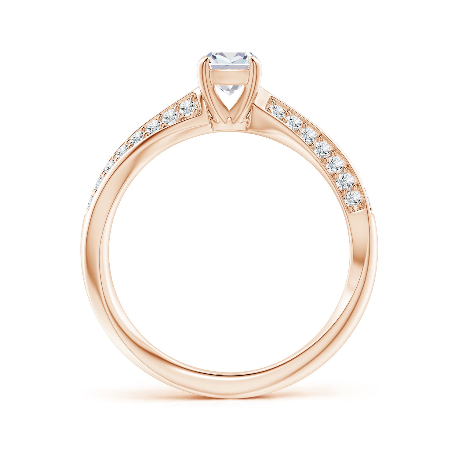 G, VS2 / 0.66 CT / 14 KT Rose Gold