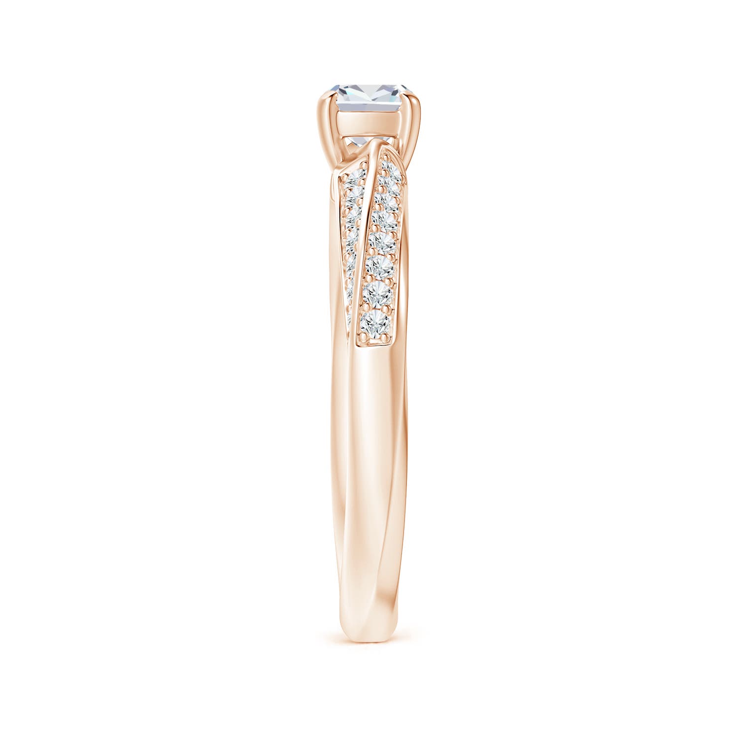 G, VS2 / 0.66 CT / 14 KT Rose Gold