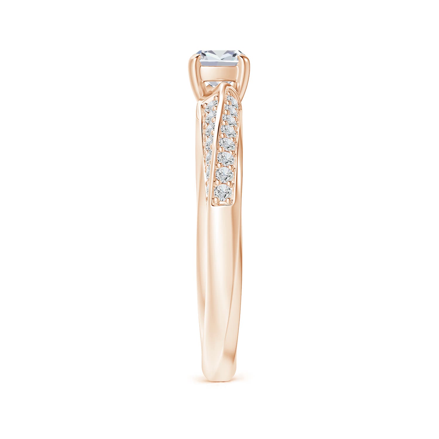 H, SI2 / 0.66 CT / 14 KT Rose Gold