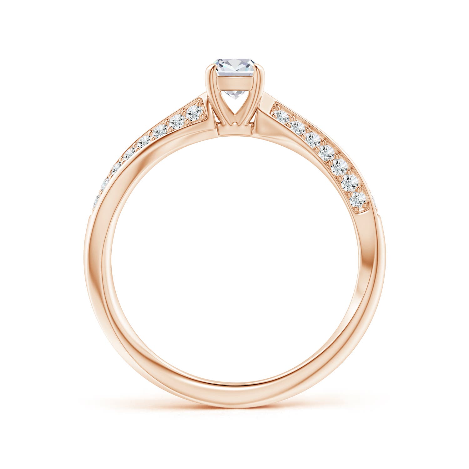 G, VS2 / 0.49 CT / 14 KT Rose Gold