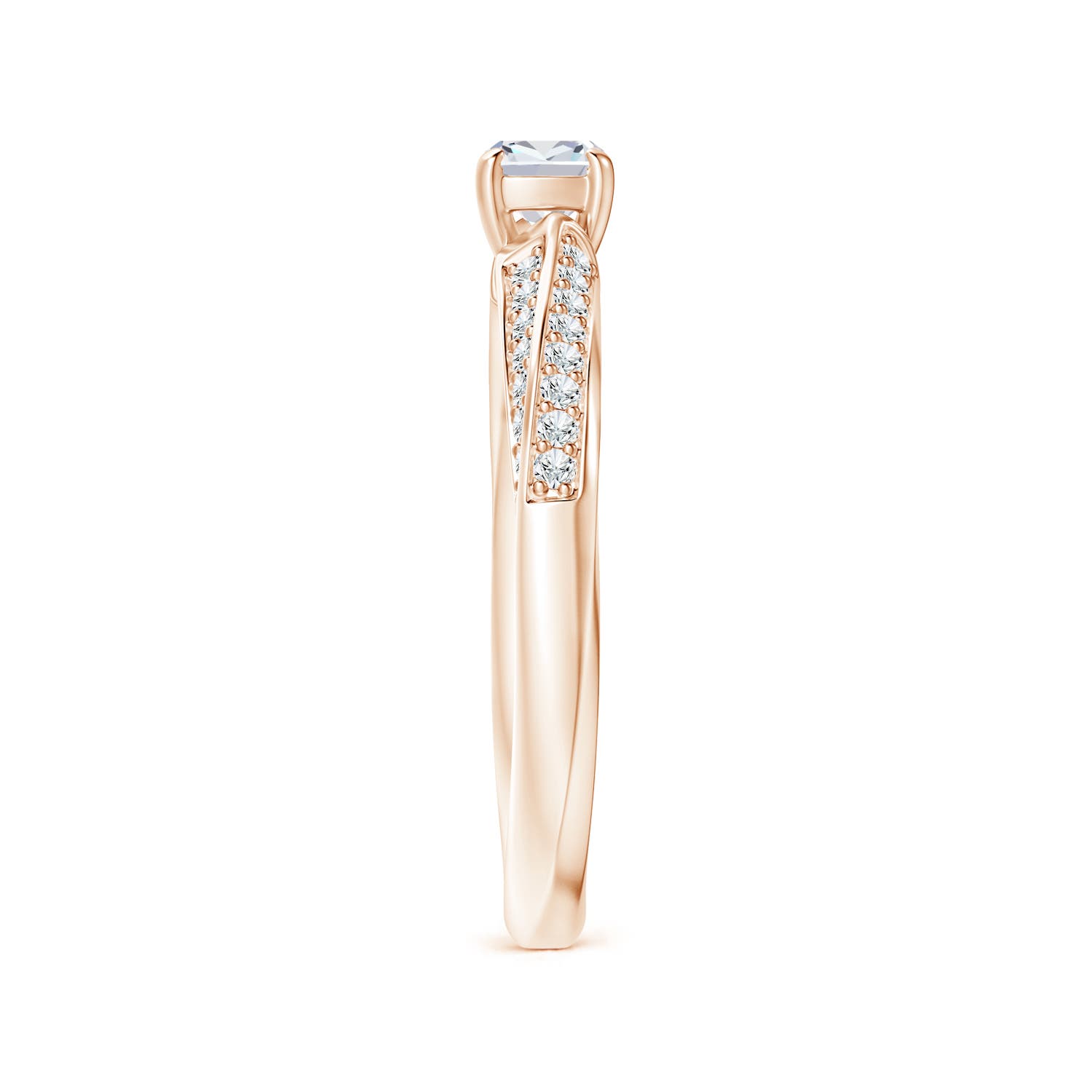 G, VS2 / 0.49 CT / 14 KT Rose Gold