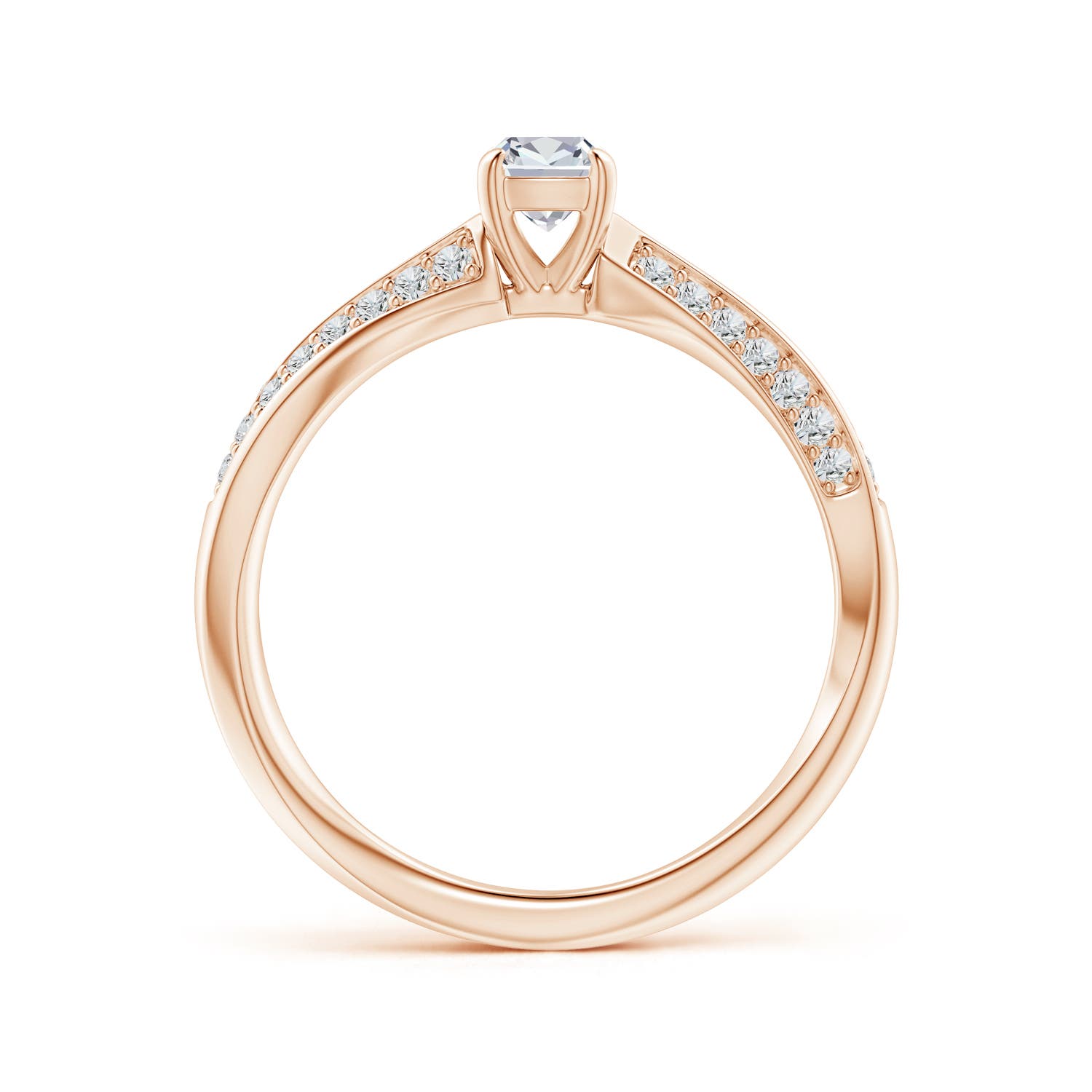 H, SI2 / 0.49 CT / 14 KT Rose Gold