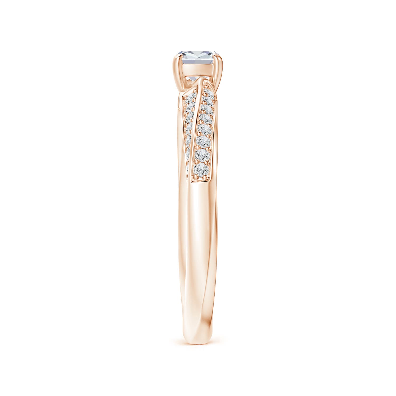 H, SI2 / 0.49 CT / 14 KT Rose Gold