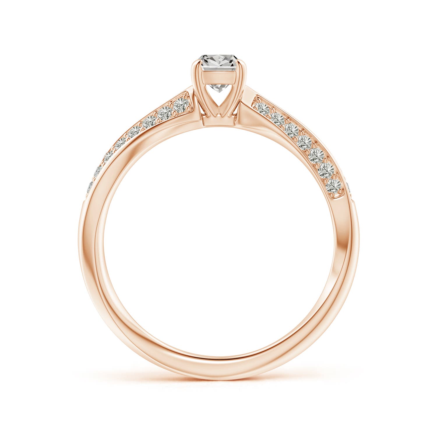 K, I3 / 0.49 CT / 14 KT Rose Gold