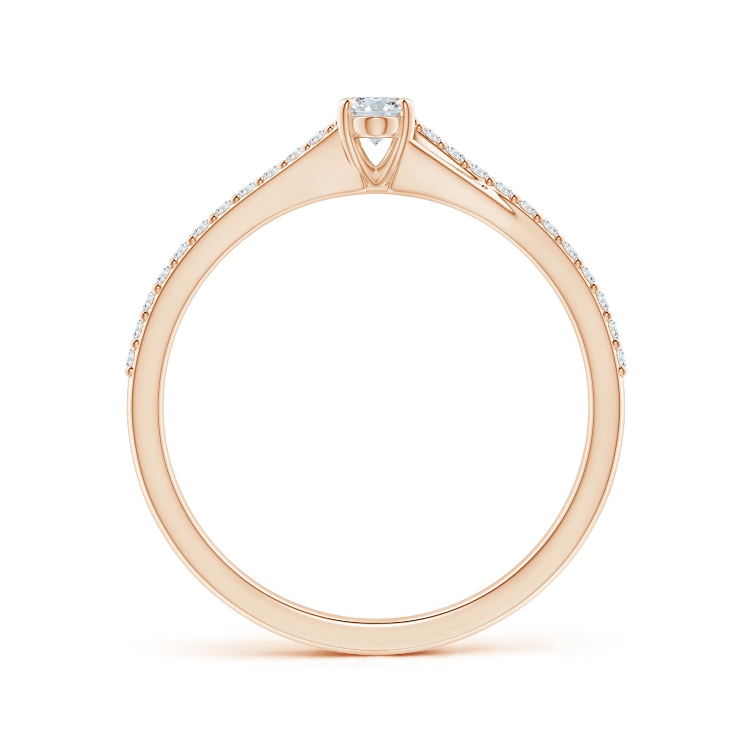 G, VS2 / 0.34 CT / 14 KT Rose Gold