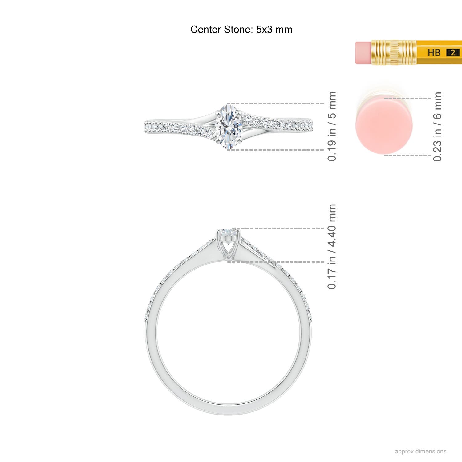 G, VS2 / 0.34 CT / 14 KT White Gold