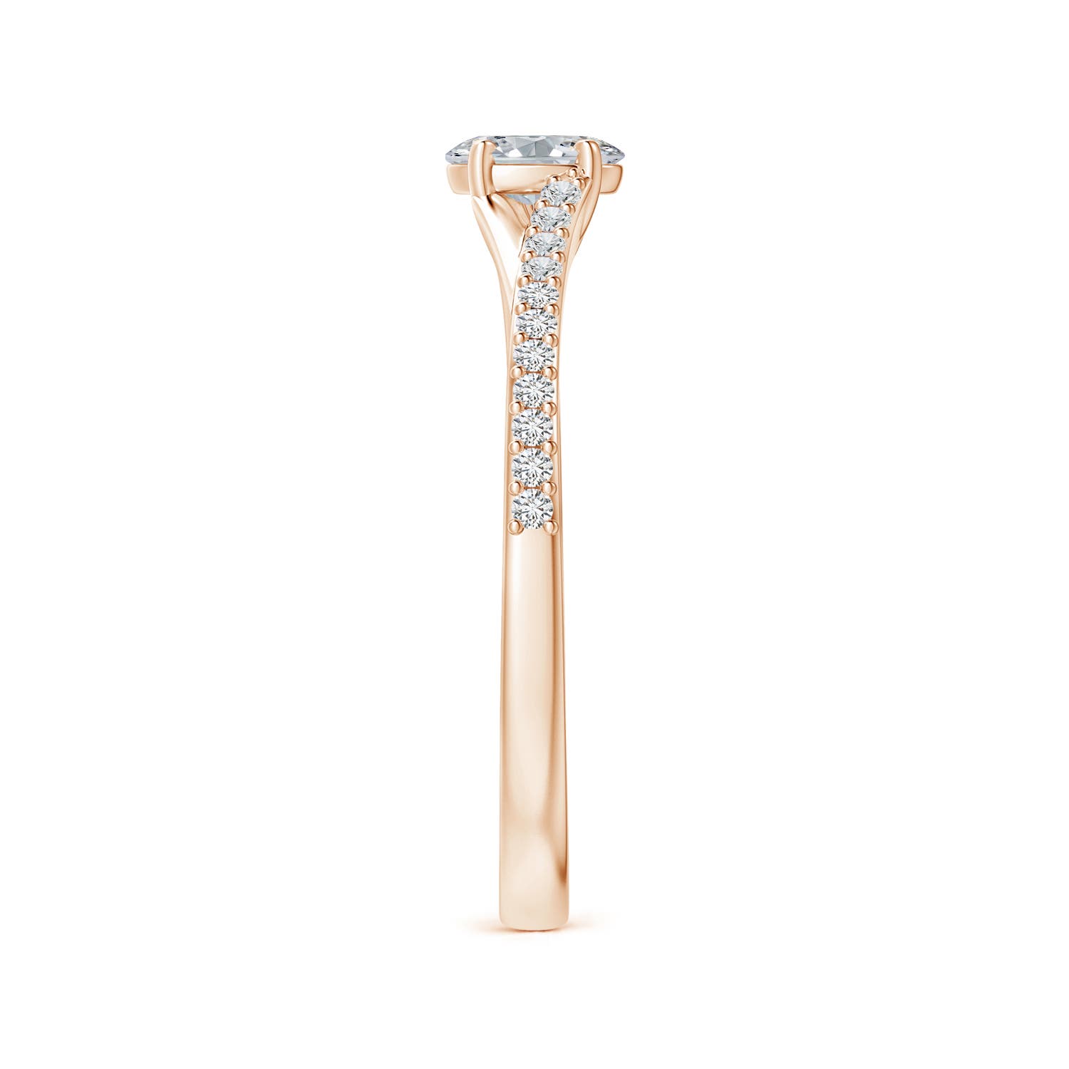 H, SI2 / 0.34 CT / 14 KT Rose Gold