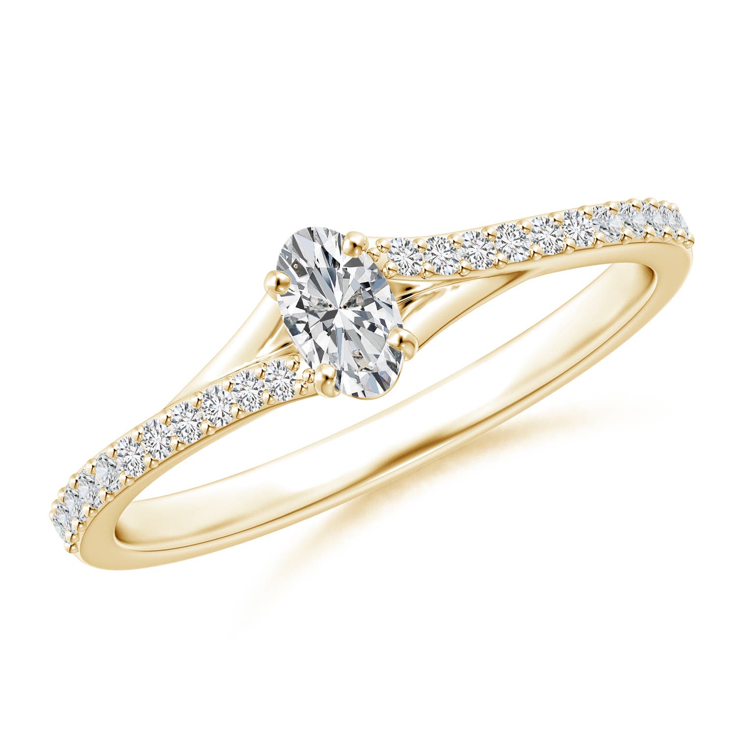 H, SI2 / 0.34 CT / 14 KT Yellow Gold