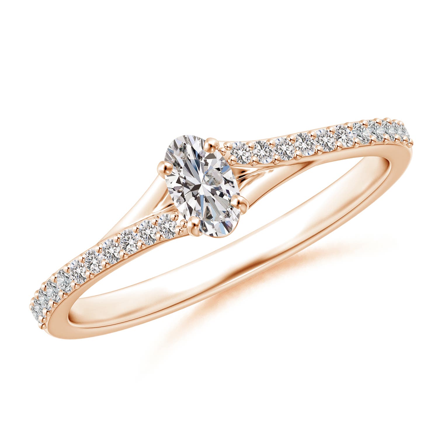 I-J, I1-I2 / 0.34 CT / 14 KT Rose Gold