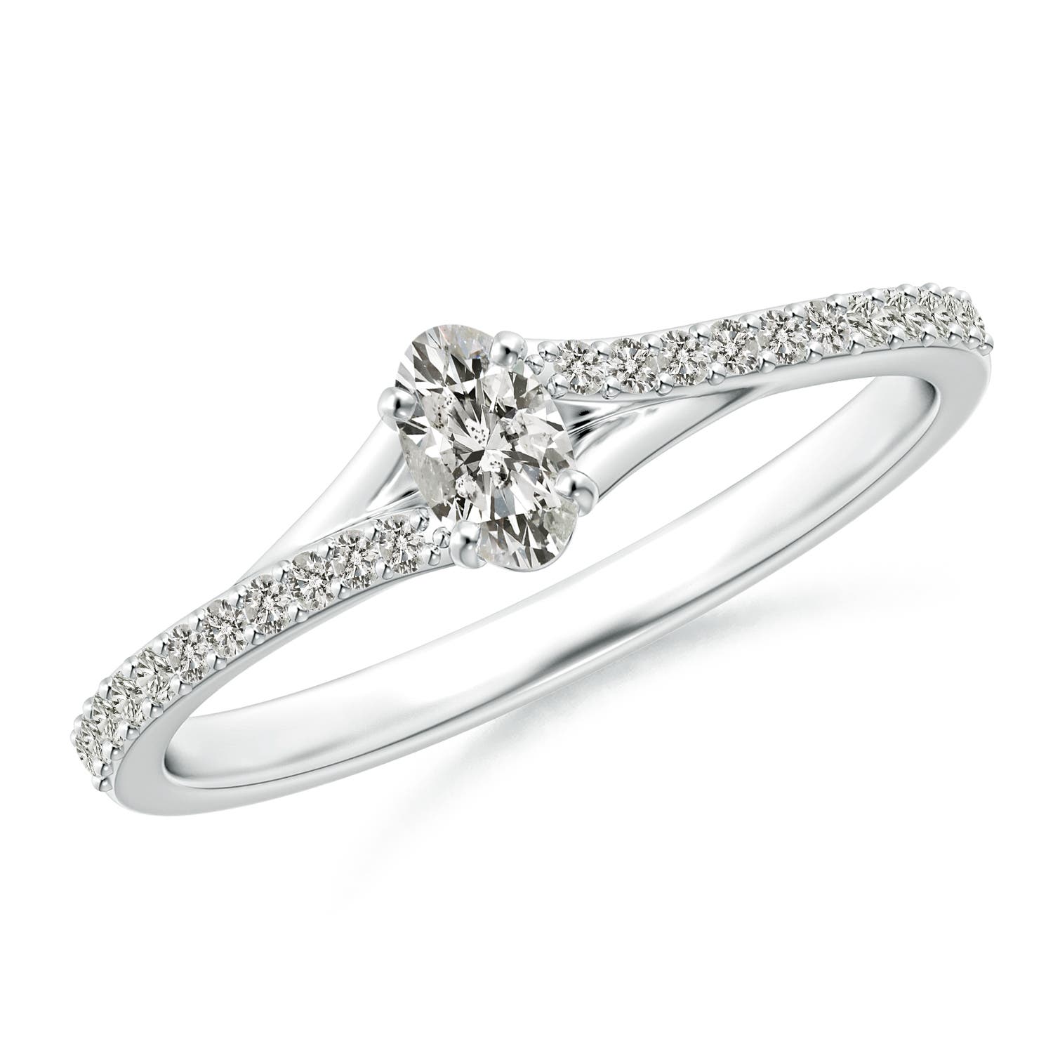 K, I3 / 0.34 CT / 14 KT White Gold