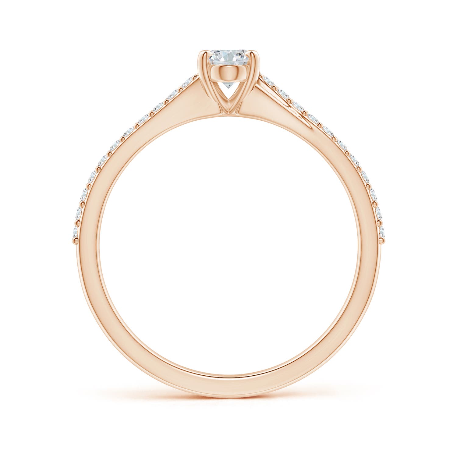 G, VS2 / 0.61 CT / 14 KT Rose Gold