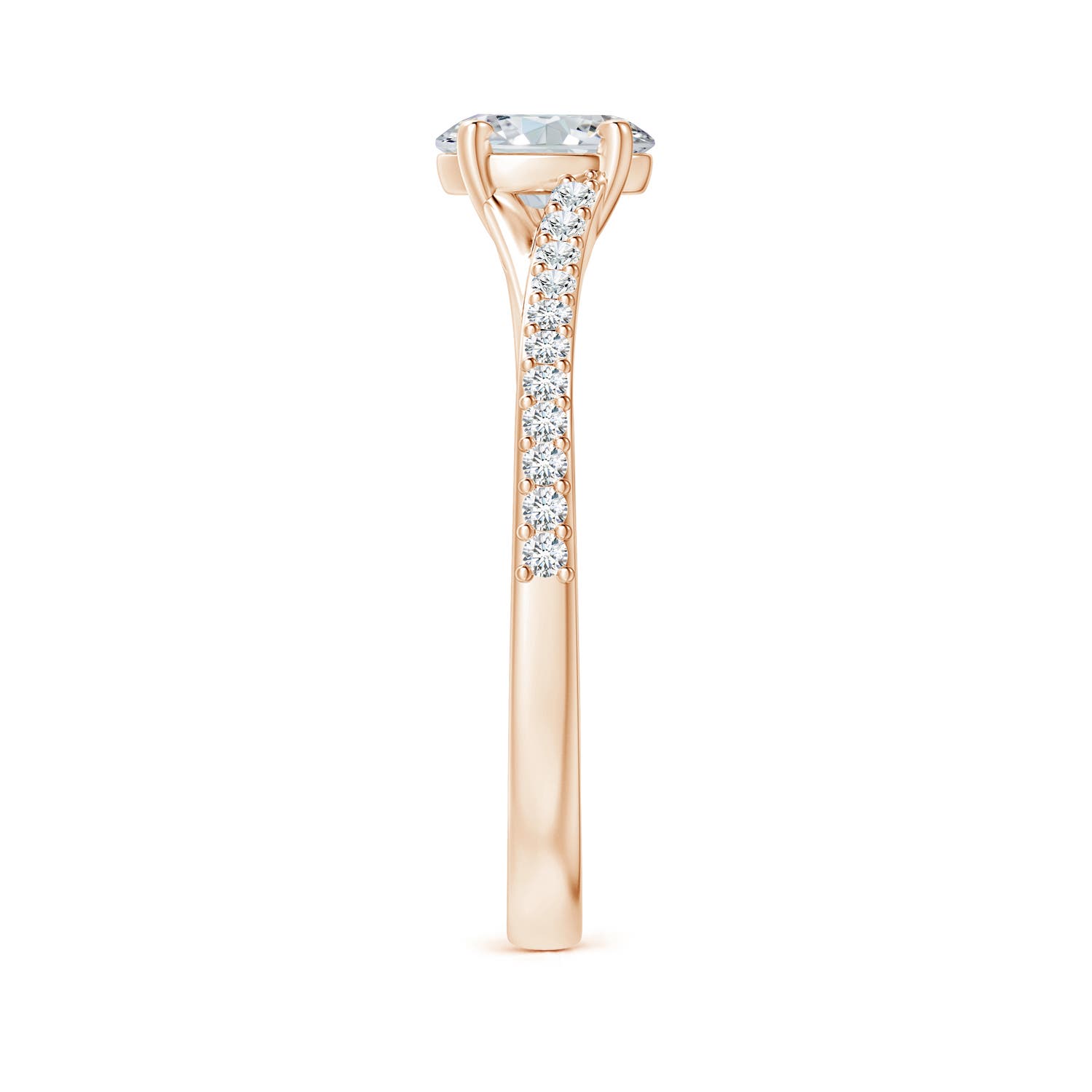 G, VS2 / 0.61 CT / 14 KT Rose Gold