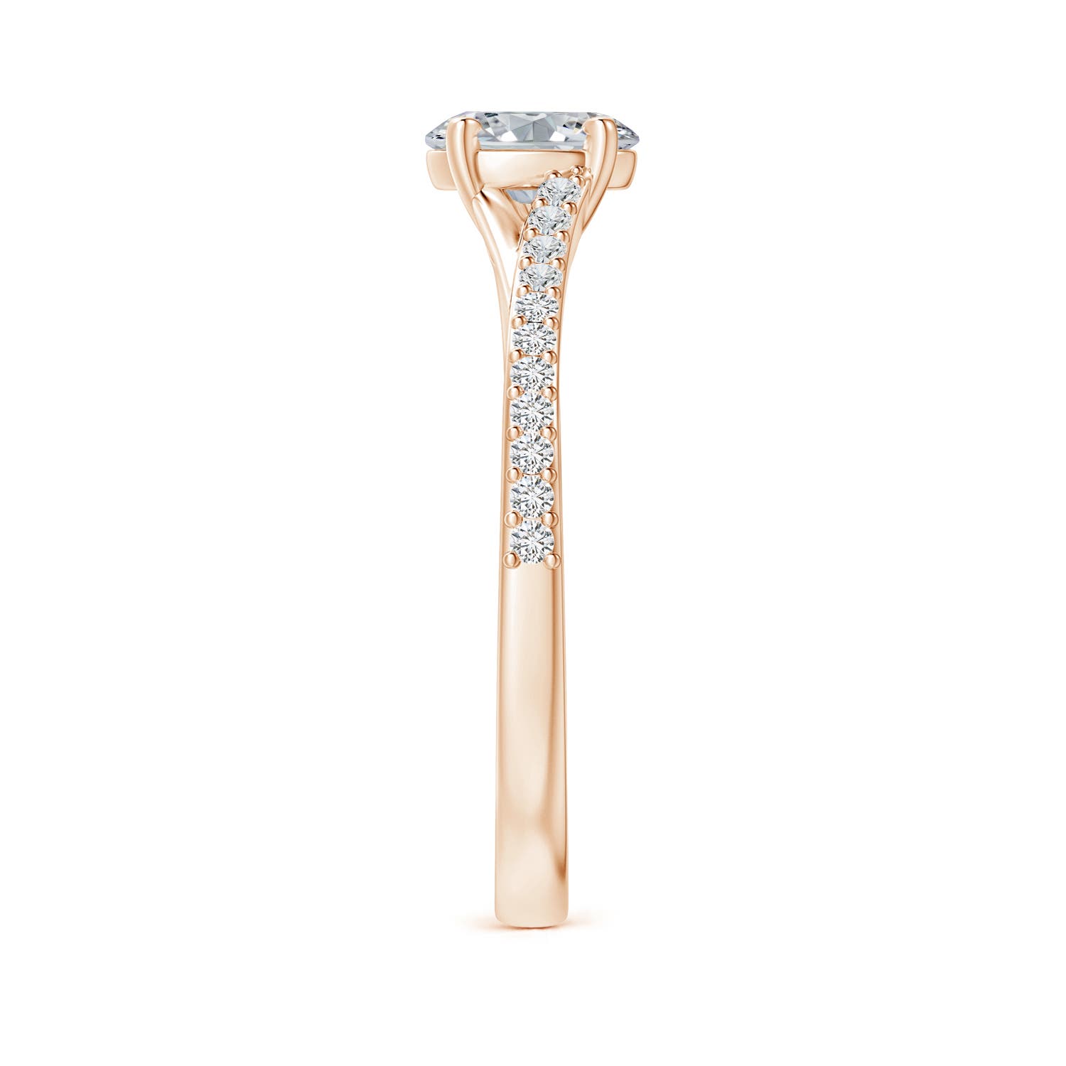 H, SI2 / 0.61 CT / 14 KT Rose Gold