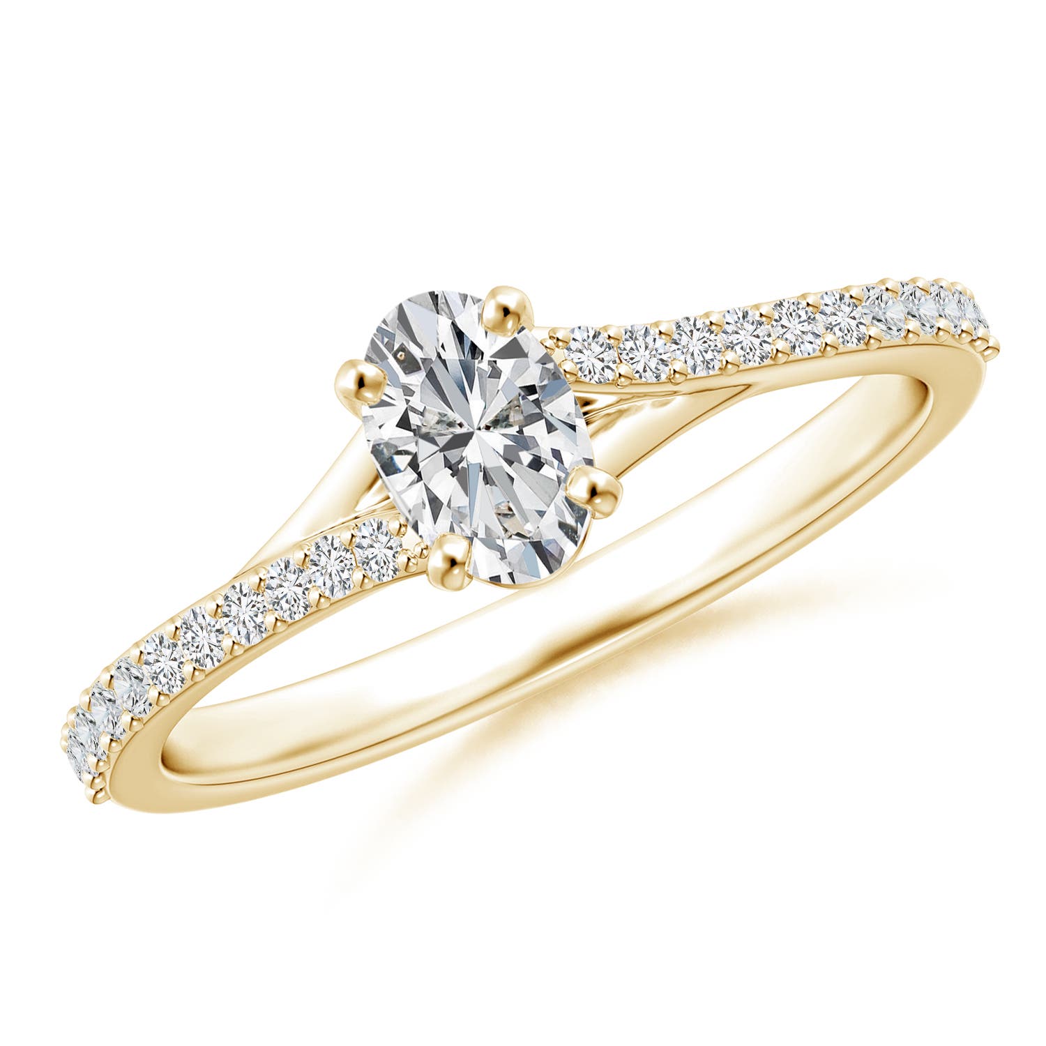 H, SI2 / 0.61 CT / 14 KT Yellow Gold