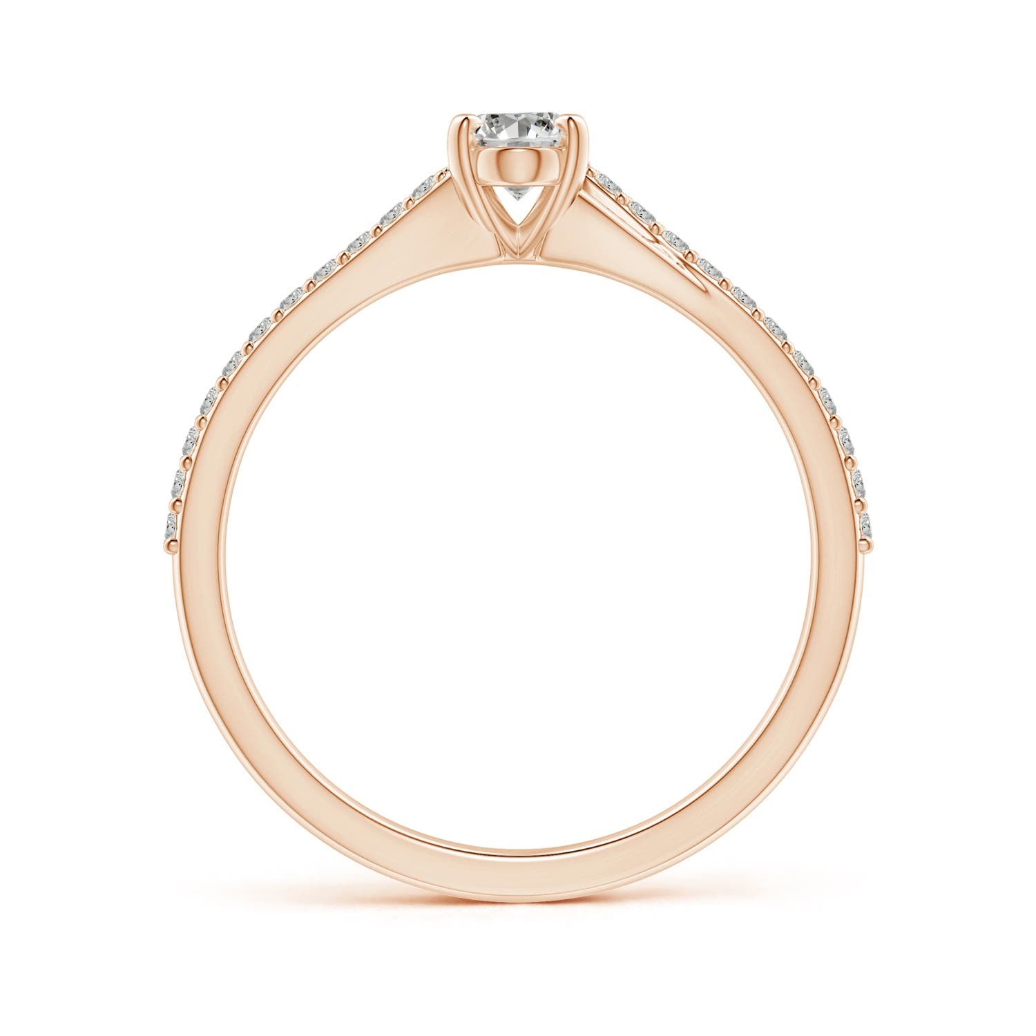 K, I3 / 0.61 CT / 14 KT Rose Gold