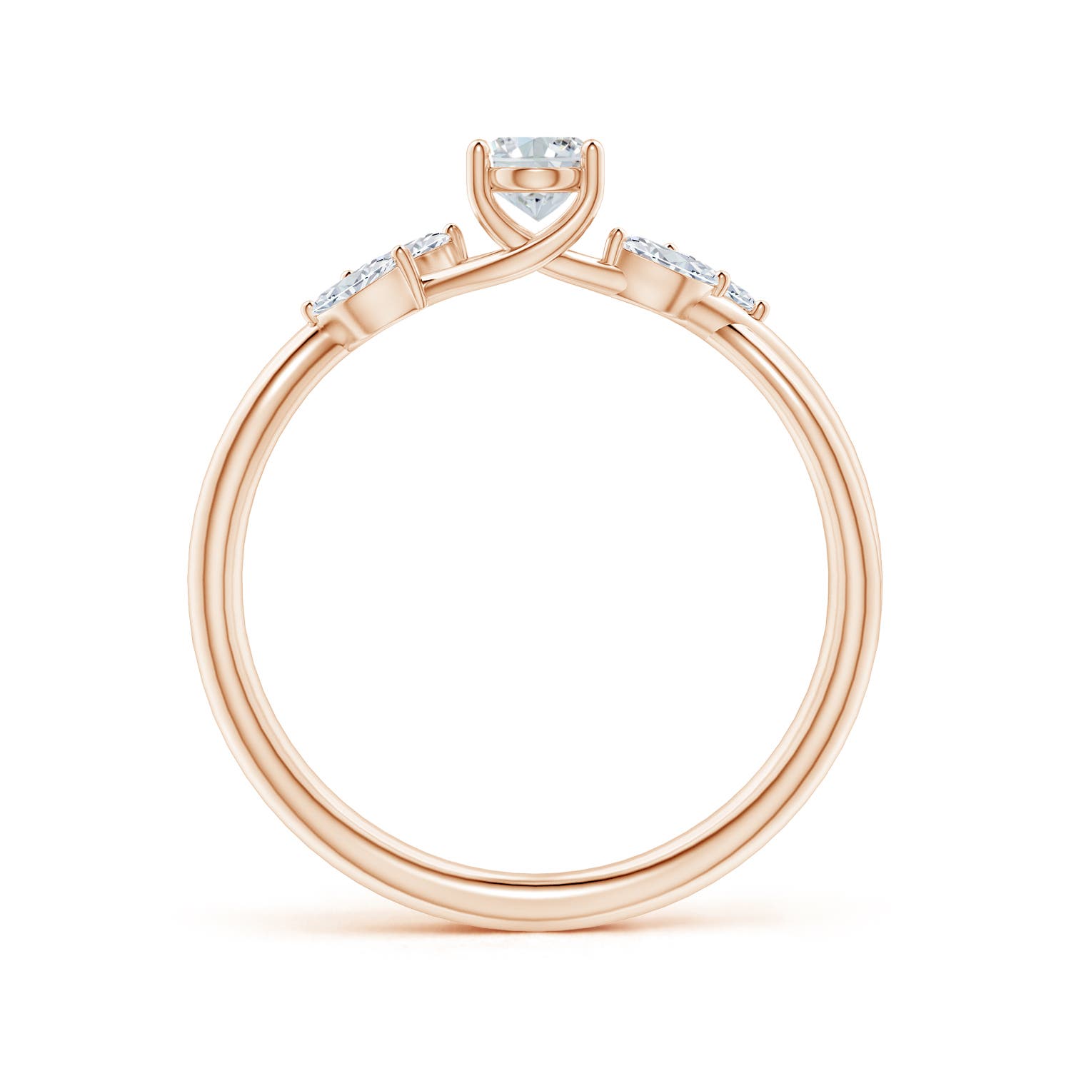 G, VS2 / 0.71 CT / 14 KT Rose Gold