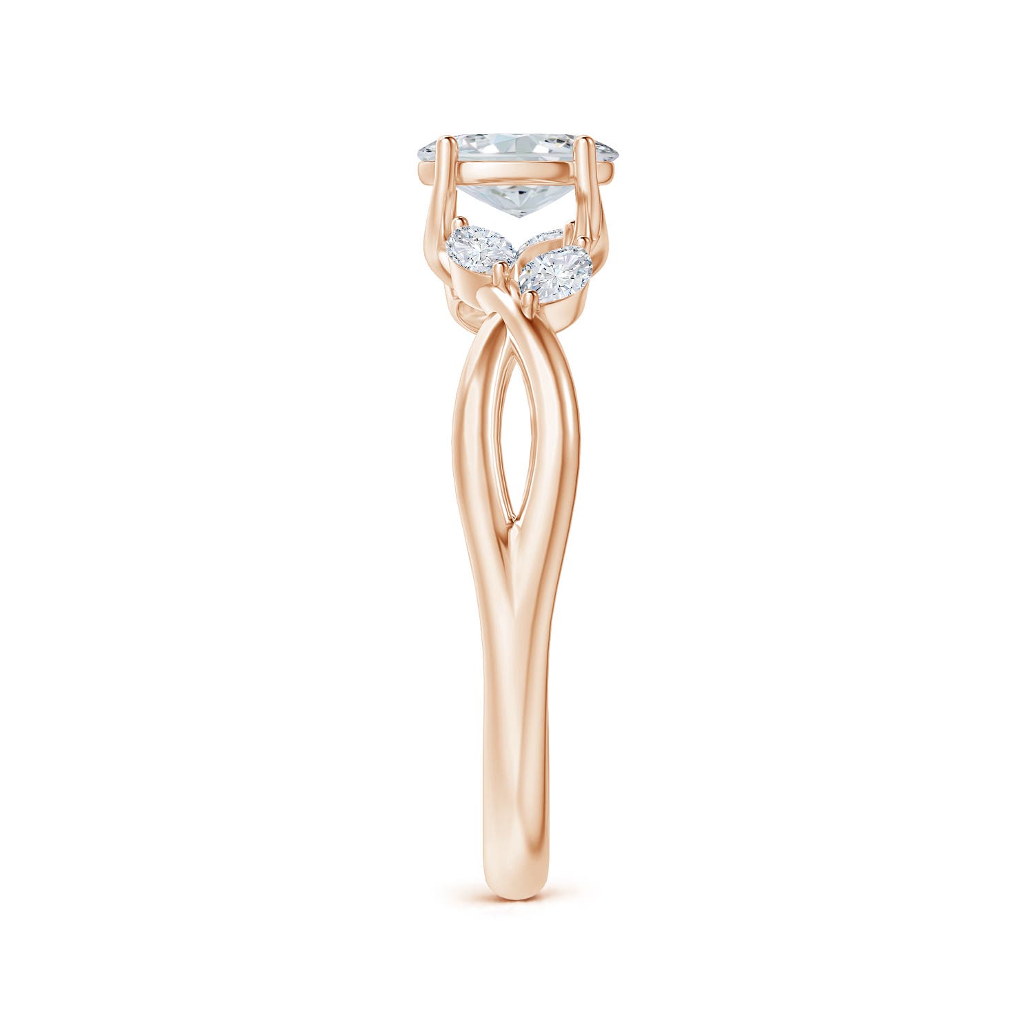 G, VS2 / 0.71 CT / 14 KT Rose Gold