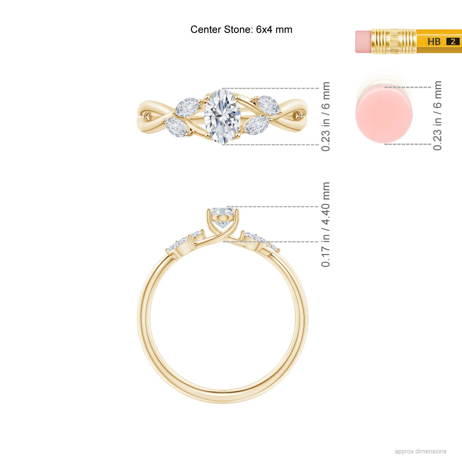 G, VS2 / 0.71 CT / 14 KT Yellow Gold