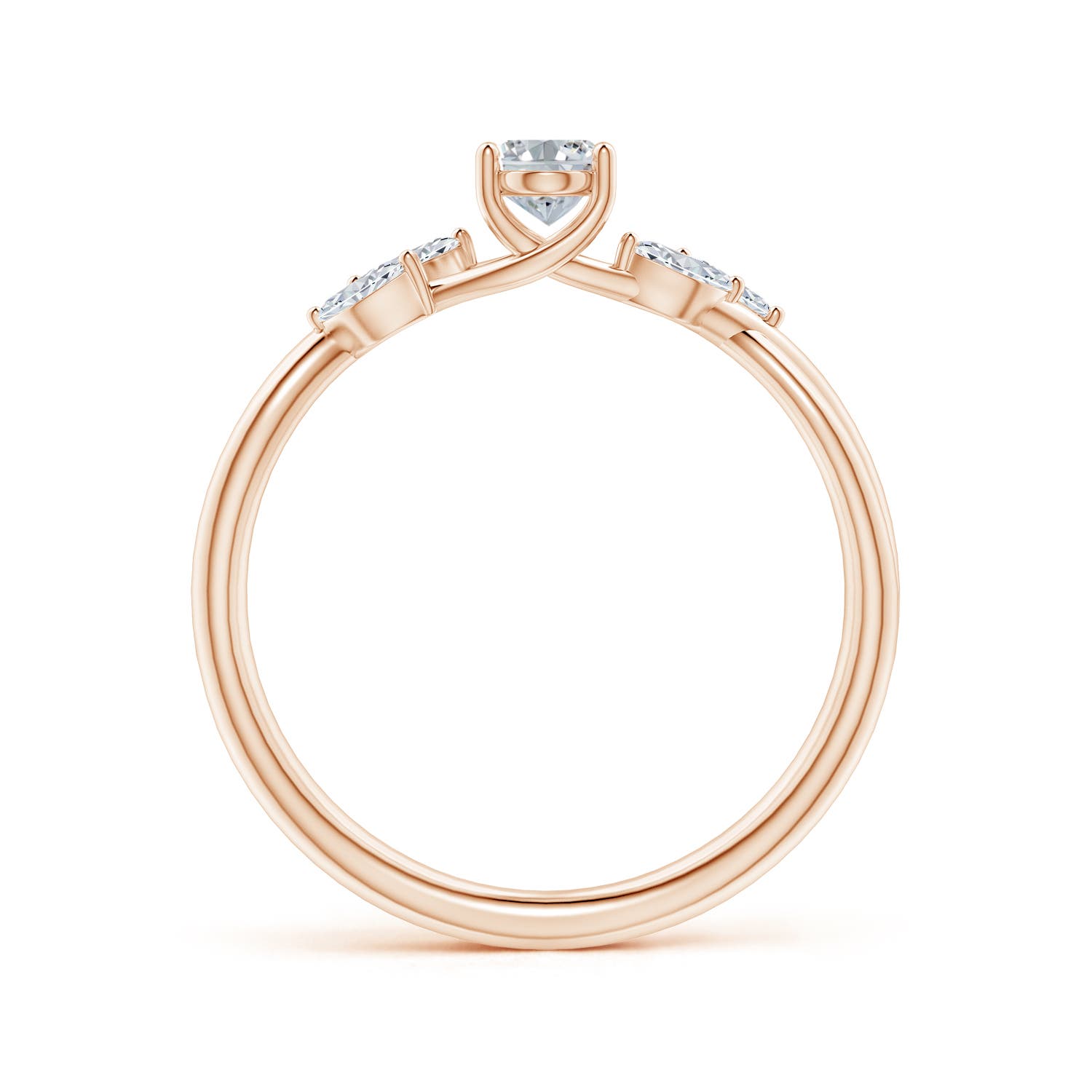 H, SI2 / 0.71 CT / 14 KT Rose Gold