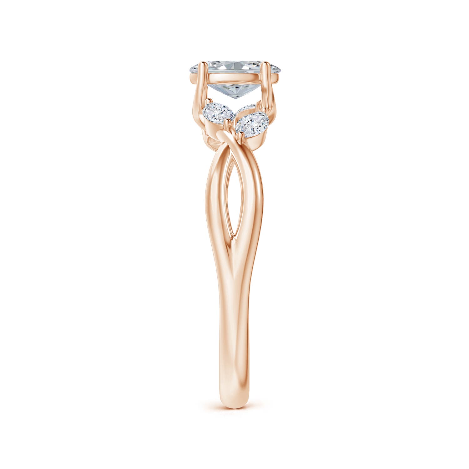 H, SI2 / 0.71 CT / 14 KT Rose Gold