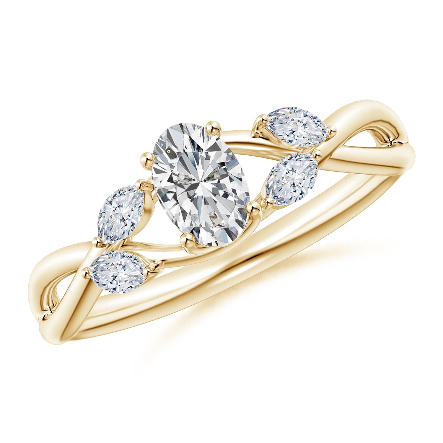 H, SI2 / 0.71 CT / 14 KT Yellow Gold