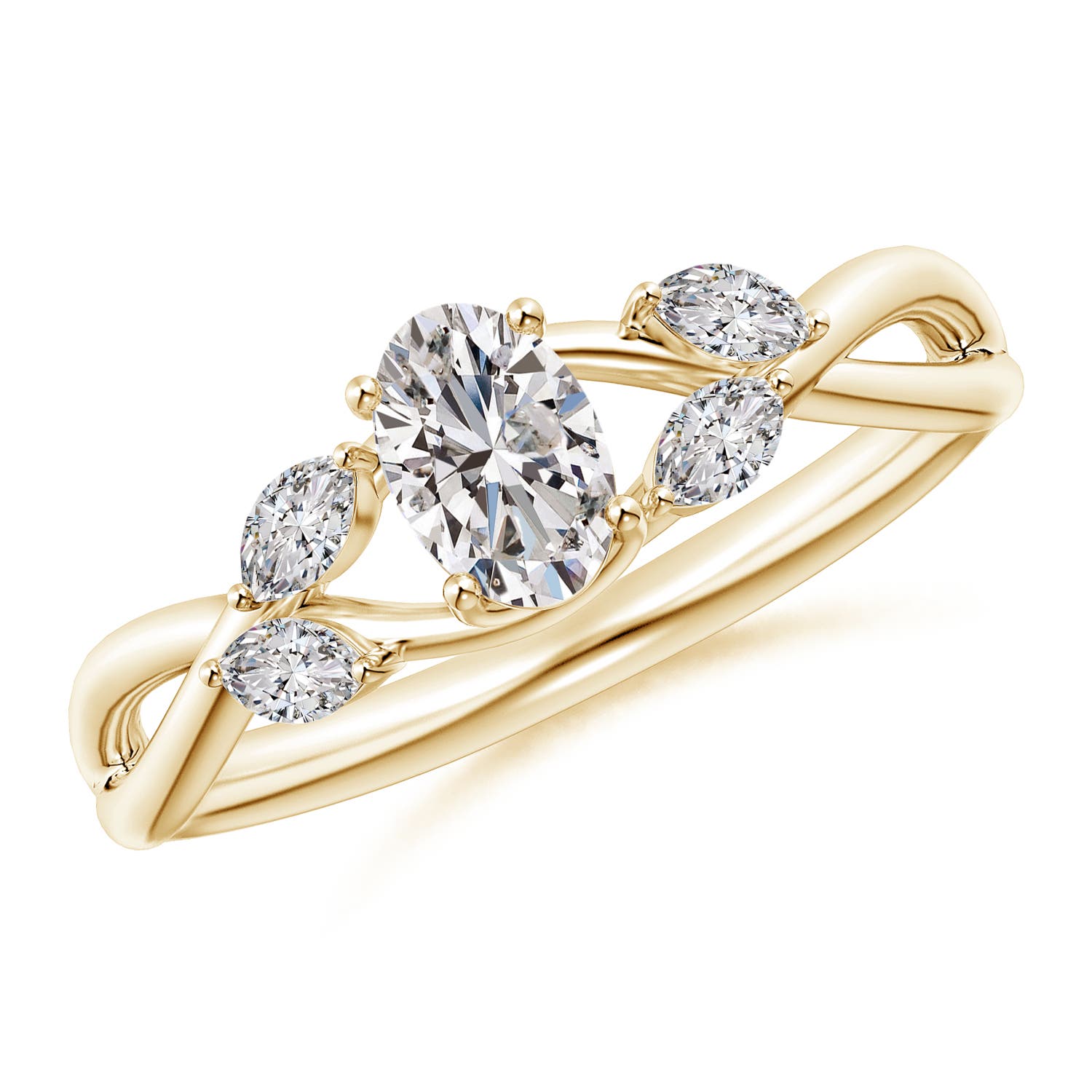 I-J, I1-I2 / 0.71 CT / 14 KT Yellow Gold