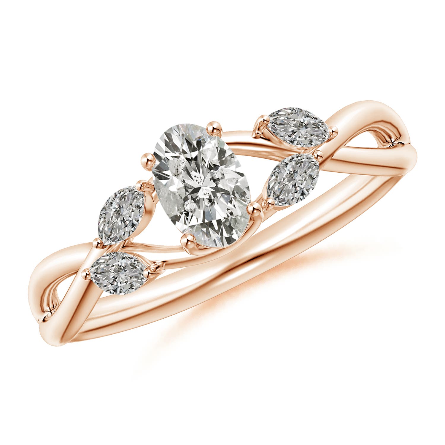 K, I3 / 0.71 CT / 14 KT Rose Gold