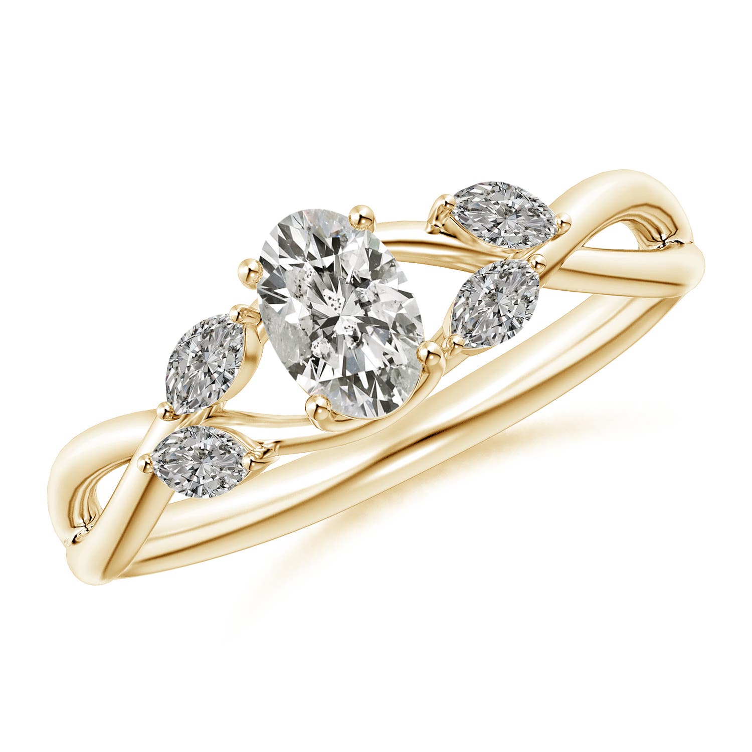 K, I3 / 0.71 CT / 14 KT Yellow Gold